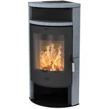 Fireplace Kaminofen Zeitbrandofen Samba Speckstein grau (6 kW)