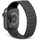 decoded magnetisches Silikonarmband LITE Schwarz 38-40mm