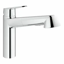 Grohe Eurodisc Cosmopolitan Spültisch Armatur herausziehbar chrom