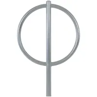 Trutzholm Fahrradständer Fahrradanlehnbügel 115 x 76 cm Stahl Ø 60 mm grau