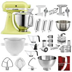 KitchenAid Küchenmaschine Artisan 5KSM185PS Mega-Sommer Set Kyoto Glow