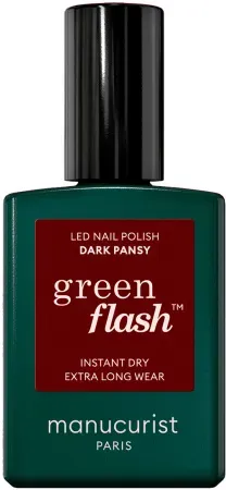 Manucurist Green Flash Nagellack Für LED Dark Pansy 15ml