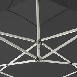 vidaXL Profi-Partyzelt Faltbar mit Wänden Aluminium 2×2m Anthrazit