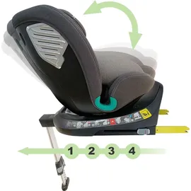 XOMAX G409 Kindersitz drehbar 360°, Standfuß, ISOFIX I mitwachsend I 0-36 kg, 0-12 Jahre, Gruppe 0+/1/2/3, 5-Punkt-Gurt, 3-Punkt-Gurt I Bezug waschbar I ECE R129