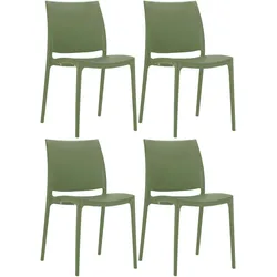 CLP 4er Set Stühle Maya oliv