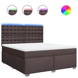 vidaXL Boxspringbett 180 x 200 cm Dunkelbraun