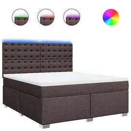 vidaXL Boxspringbett 180 x 200 cm Dunkelbraun