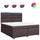 vidaXL Boxspringbett 180 x 200 cm Dunkelbraun