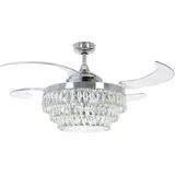 Beacon Lighting Veil 122 cm Deckenventilator mit Licht chrom