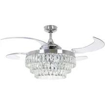 Beacon Lighting Veil 122 cm Deckenventilator mit Licht chrom