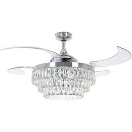 Beacon Lighting Veil 122 cm Deckenventilator mit Licht chrom