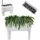 Kadax Hochbeet 80 x 80 x 80 cm Weiß
