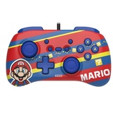 Hori Horipad Mini Mario - Mario) Gamepad - blau/rot - Rot