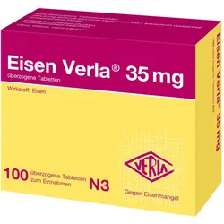 Eisen Verla 35 mg überzogene Tabletten 100 St