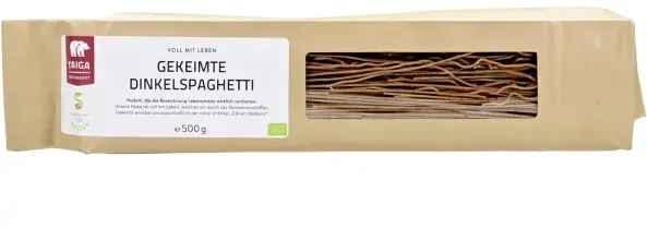 TAIGA Dinkelspaghetti gekeimt bio 500g
