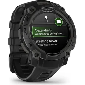 Garmin Instinct 3 Solar 45 mm Schwarz / Schwarz