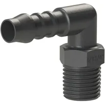Riegler Winkel-Einschraubstutzen R 3/8 a. für Schlauch LW 6 mm, PA 6
