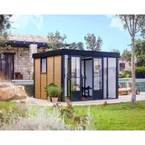 CANOPIA Gartenstudio Copenhagen 2,87 x 3,51 m schwarz/natur 707065