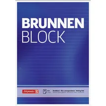 Brunnen Briefblock A4 liniert Weiß