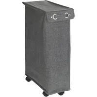 Wenko Wäschesammler Corno Prime 43 l, schwarz, weiß