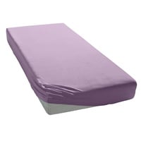 Elegante Spannbettlaken Softes Mako-Jersey 90 x 200 - 100 x 220 cm lavendel