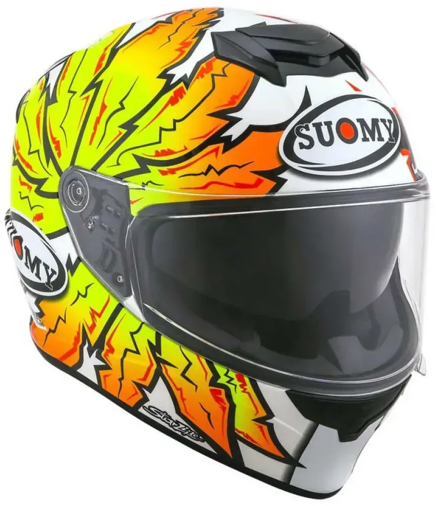 Suomy Stellar Apache Integralhelm - Grey / Red / White - L