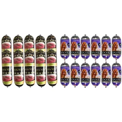 Premium Hektor Hundefutter Riegel mit Ente 10x900g + Dogero mit Ente 12x450g