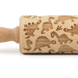 Folkroll 3D-Motiv-Teigrolle 23 cm Dinosaurier