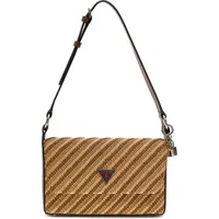 GUESS Schultertasche Simona natural/cognac