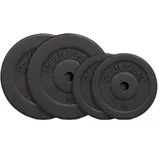 GORILLA SPORTS® Hantelscheiben 1,25–30 kg, Einzel/Set, 30 mm, Kunststoff