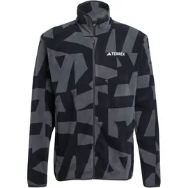 adidas Terrex Multi Printed Fleecejacke Schwarz/Carbon M