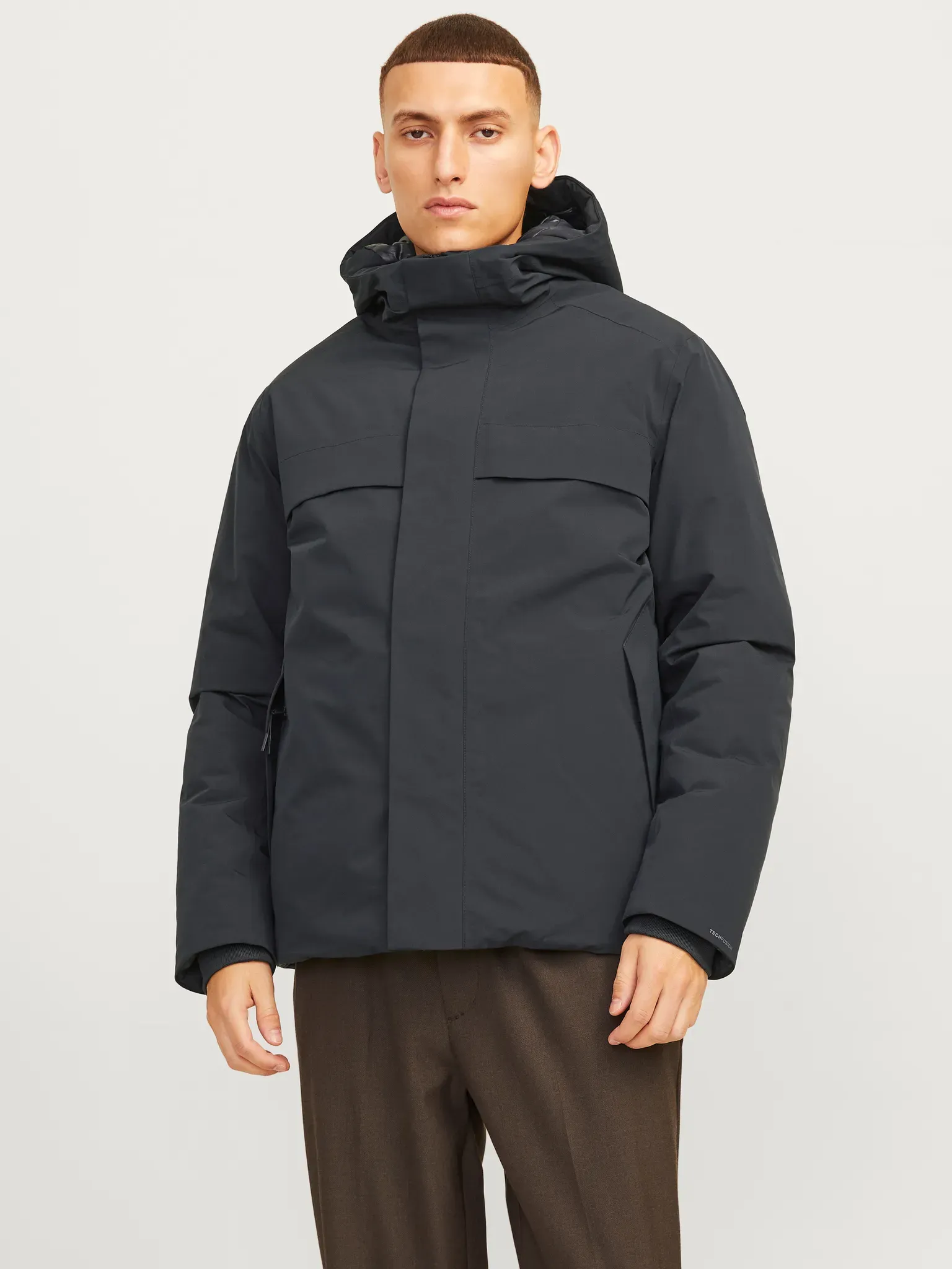 Outdoorjacke JACK & JONES "JPRBLAWAVE JACKET", Herren, Gr. M, blau (schwarz navy), Web, Obermaterial: 100% Polyester, unifarben, modisch, Langarm, Jacken