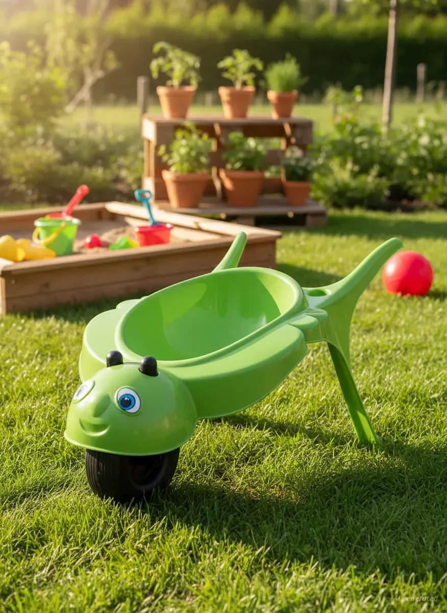 KHW Kinderschubkarre Rolling Bee grün