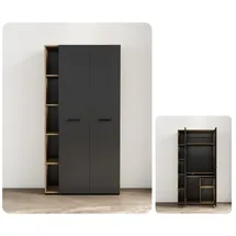 OTTO home Moid Computerschrank 88 x 174,6 x 41,5 cm Schwarz