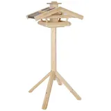 dehner natura premium Dehner Natura Wildvogel-Futterhaus Watzmann, inkl. Ständer Alpstein, ca. B40/H133/T55 cm, Braun