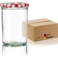 BigDean 12x Sturzgläser 435ml - Einmachgläser Einweckgläser Schraubgläser -