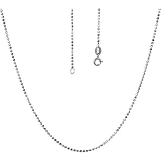 Firetti Silberkette Schmuck Geschenk Silber 925 Armband Kette Fußkette Bauchkette Kugeln, in verschiedenen Längen erhältlich silberfarben 55 | 1,5 mm