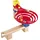 HaPe Zweispurige Murmelbahn mit Domino