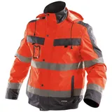 DASSY Lima Warnschutz Winterjacke NEONROT/ZEMENTGRAU 2