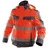 DASSY Warnschutz Winterjacke neonrot/zementgrau