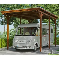 Einzelcarport SKANHOLZ "Caravan-Emsland", braun, H: 353cm, Carports