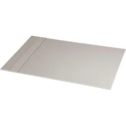 Rhodiarama feste Schreibtischunterlage aus Kunstleder, 60x40cm - Silber 318801C