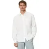 Leinenhemd MARC O'POLO Gr. XL, N-Gr, weiß Herren Hemden Leinenhemden
