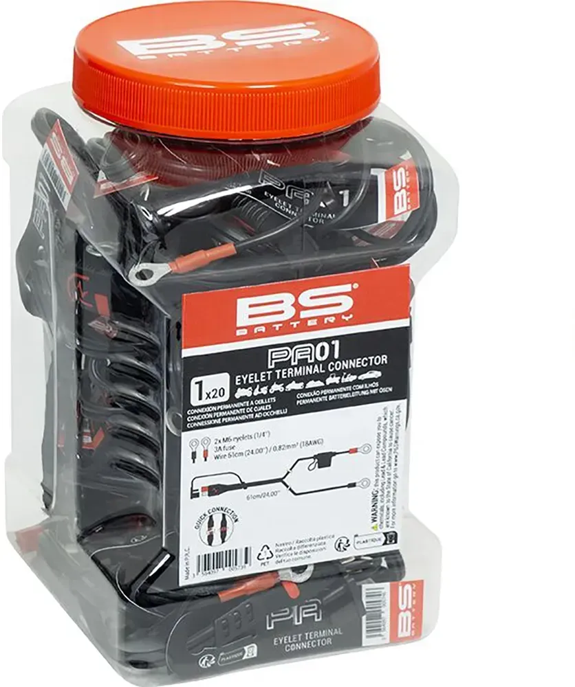 Bs Battery Pa01 Batteriekabel 20 Einheiten - Black / Red - One Size