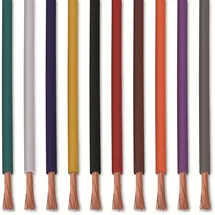 Quadrios 22CW004 Litzensortiment 1 x 0.5mm2 Weiß, Blau, Braun, Orange, Grün, Gelb, Grau, Violett, Schwarz, Rot 1 Set
