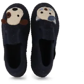 HAFLINGER Slipper Blau 30