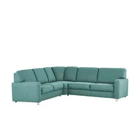 smart Ecksofa  Valencia ¦ türkis/petrol ¦ Maße (cm): B: 236 H: 90 T: 266.0