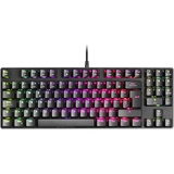Mars Gaming MKREVO PRO LED RGB Gaming Tastatur, TKL+ NUM, Blauer Switch, Spanisch