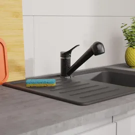 Eisl GRANIT Einhebelmischer Niederdruck Schwarz