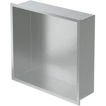 luxebath Duschnische Edelstahl 30 x 30 x 10 cm